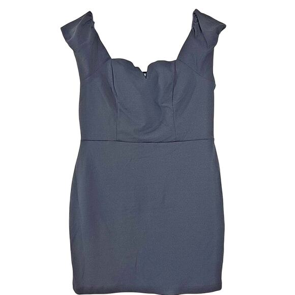 Lilly Rose Black Bodycon Dress Off Shoulder Stretch NWT Womens XL Sexy Party - Picture 4 of 8